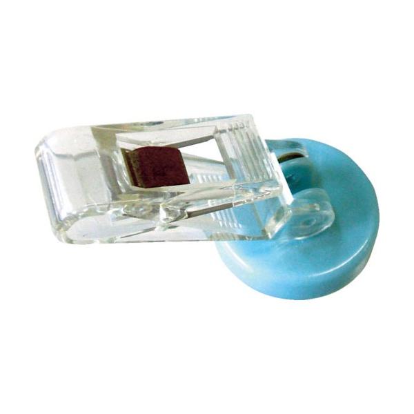 [特長]●リクライニング可動式のカード立てです。●片側にクリップが付いています。[仕様]●タイプ：PS樹脂●色：ブルー●縦(mm)：57●横(mm)：30●マグネット付[材質／仕上]●ポリスチレン(PS)