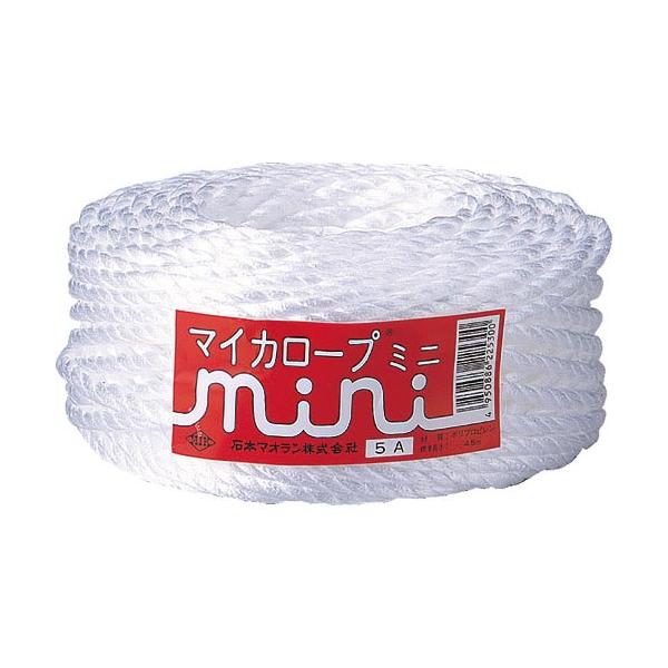 [特長]●切り口がばらつかない熱融着タイプの3本撚ひもです。[仕様]●色：白●標準幅(mm)：6●長さ(m)：45●3本撚ひも[材質／仕上]●ポリプロピレン（PP）