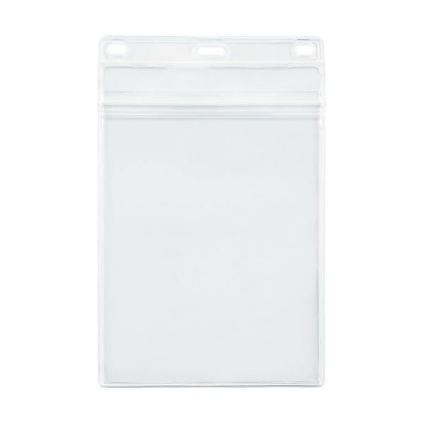 [特長]●野外イベントでも雨が気にならないチャック付名札ケースです。●チャックが水やほこりから中紙を守ります。[仕様]●色：透明●中紙サイズ(mm)幅：100●中紙サイズ(mm)高さ：148●縦(mm)：176●横(mm)：114●厚さ(m...
