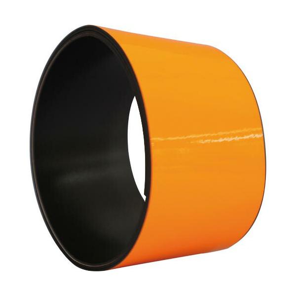 [特長]●表面に蛍光テープを貼り合わせたマグネットシートです。●蛍光色の為、日中や照明のある環境での注意喚起最適です。●マグネットは異方性のため強い磁力があります。●マグネットシートのため貼替えが簡単にできます。[仕様]●色：オレンジ●幅(...