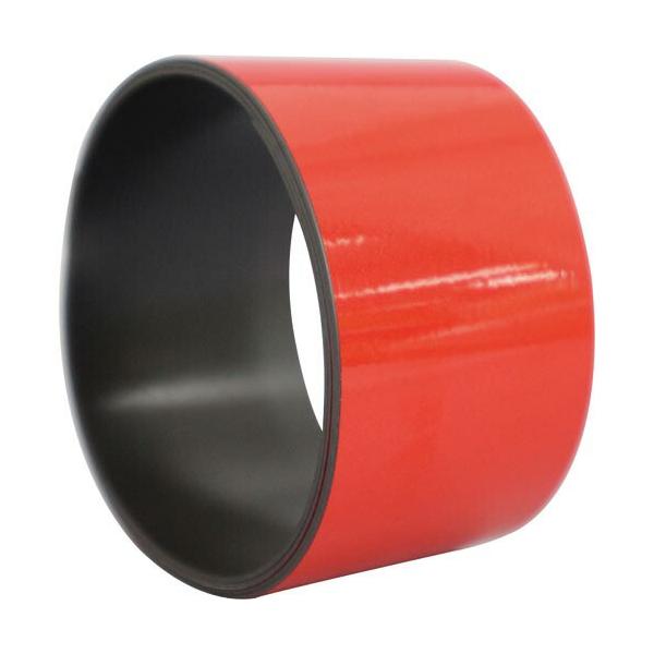 [特長]●表面に反射テープを貼り合わせたマグネットシートです。●マグネットは異方性のため強い磁力があります。●マグネットシートのため貼替えが簡単にできます。[仕様]●色：レッド●幅(mm)：50●長さ(m)：1●マグネット式(マグネット厚み...