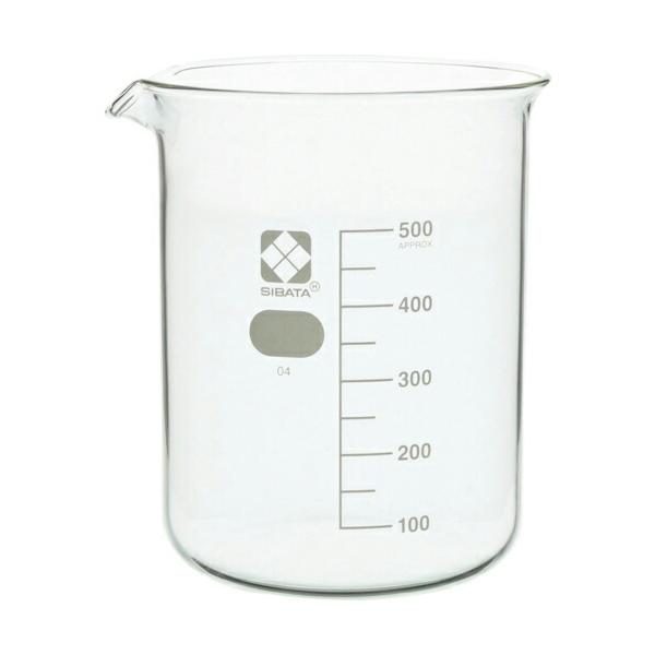 SIBATA ( 柴田科学 )　ビーカー　目安目盛付　５００ｍＬ ( 010020-500A )