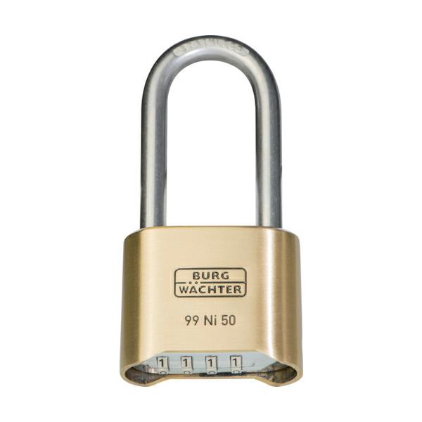 ブルク ( BURG　WAECHTER )　ヴェヒター　ダイヤル式南京錠　Ｎｏ．９９　つる長　９９Ｎｉ５０ＨＢ−６５ＳＢ ( 37491 )
