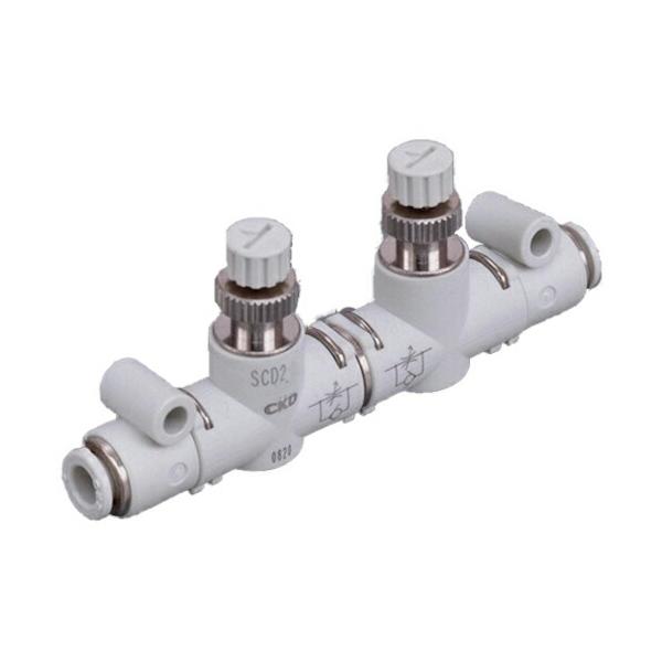 ＣＫＤ　インアウトスピードコントローラ　ラインタイプ　ワンタッチ継手付 ( SCD2-06-H66 )