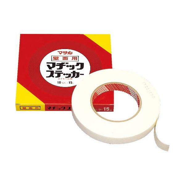 [特長]●「ニューエフモール」などあるゆるモールやケーブルカバーの壁面施工に最適です。●ゴム系発泡体にアクリル系粘着剤を塗布した両面テープです。●高い粘着力と保持力を発揮します。[仕様]●色：白●幅(mm)：18●長さ(m)：15●厚さ(m...