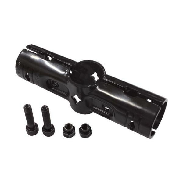 [特長]●ジョイント貫通部に十字穴を付けてあり、組み立て時の位置決めが簡単です。●固定用にビス・リベット止め穴が付いており、組み立て時の作業性をアップします。●十字穴には巻き尺の爪をかけることができ、長さを容易に計測できます。[仕様]●タイ...