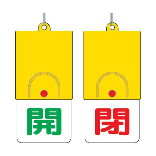 ユニット　回転式両面表示板　開：緑文字　閉：赤文字　１０１×４８ ( 857-33 )