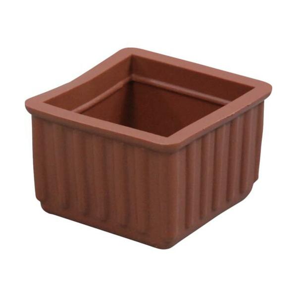 [特長]●エラストマー樹脂を使用しているので耐久性に優れ、色落ちがしにくくなっています。[仕様]●内寸(mm)：31×31●色：茶●タイプ：角[材質／仕上]●エラストマー樹脂