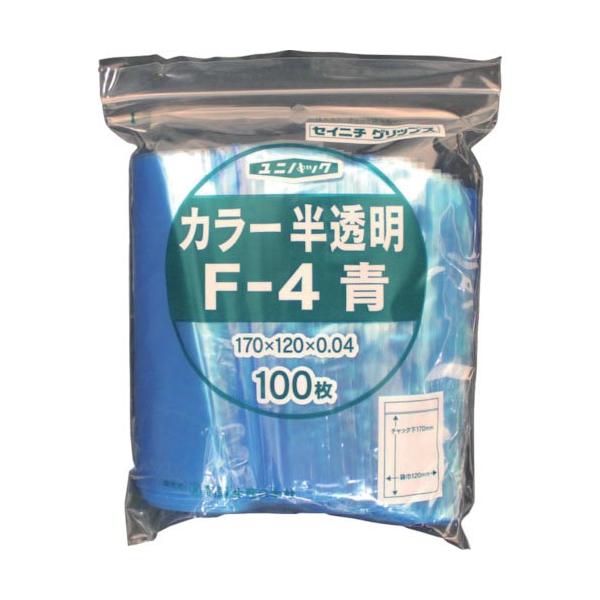 [特長]●スタンダードなフィルム厚0.04mmのチャック付ポリエチレン袋です。[仕様]●色：半透明ブルー●縦(mm)：170●横(mm)：120●厚さ(mm)：0.04●食品衛生法適合（ポジティブリスト適合）[材質／仕上]●ポリエチレン（P...
