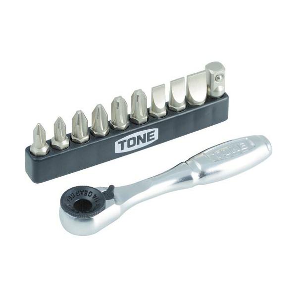 ＴＯＮＥ　オフセット式ラチェットドライバー　ビットラチェットセット　１１点セット ( BR10S )