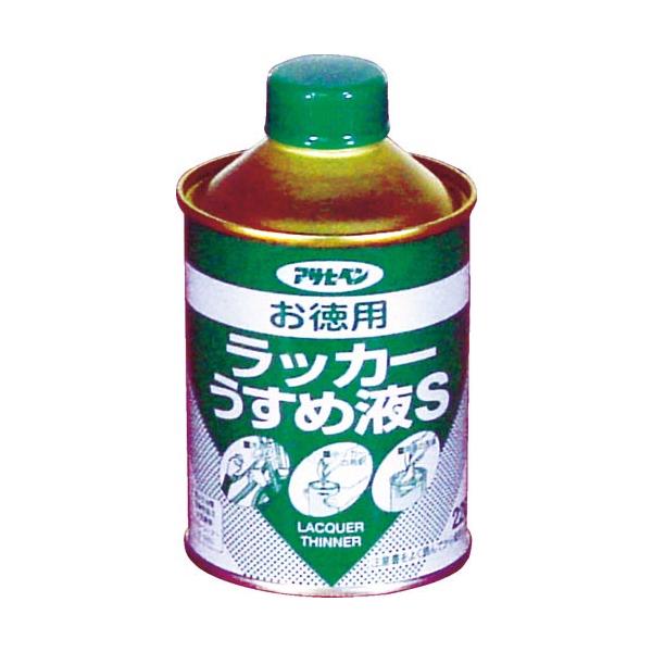 [特長]●ラッカー系塗料のうすめ液です。[仕様]●容量(L)：0.22[材質／仕上]●有機溶剤[注意]●【保管上の注意】直射日光のあたるところ、自動車内などの温度の高くなるところ、容器がさびやすいことろには置かないでください。