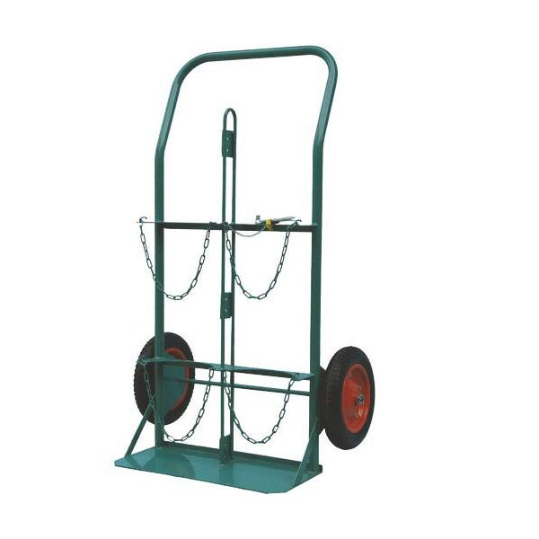 [特長]●上下二段のチェーンにより、安全にボンベを運搬することができます。●車輪がノーパンクタイヤのため、悪路などでも楽に運搬することができます。●吊上げ金具が付いているため、吊上げることも可能です。●酸素7000L容器、アセチレン7.0k...