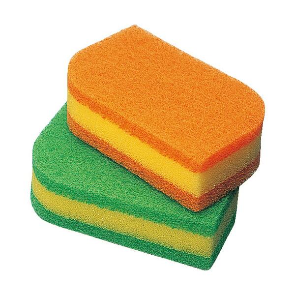 [特長]●傷を付けずにプラスチック、ステンレスの汚れを落とします。●ウレタンスポンジにナイロン不織布を両面に貼り合わせたスポンジたわしです。●リーフ型の使い勝手の良さが好評です。●研磨粒子は付いていません。[仕様]●縦(mm)：115●横(...