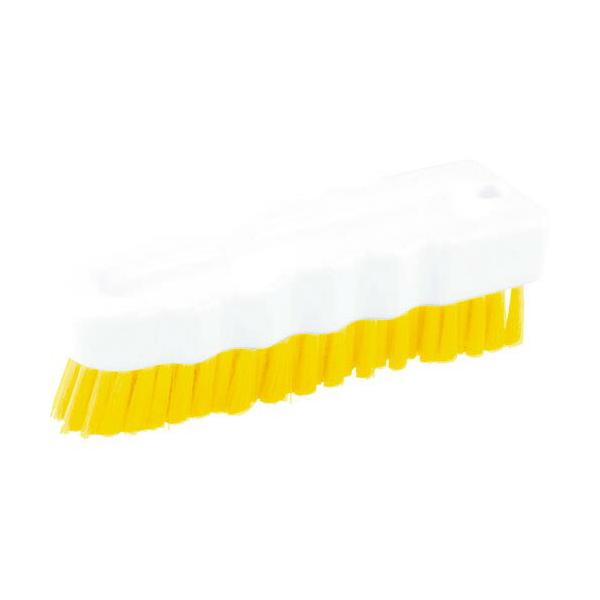 [特長]●カラーによる区域管理などができるＨＡＣＣＰに対応したブラシです。（ハードタイプ）●毛は抜けにくく熱に強いため、衛生管理が必要な場所での使用に適しています。[仕様]●色：イエロー●縦(mm)：160●横(mm)：50●厚さ(mm)：...