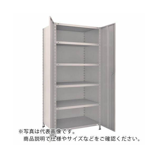 業務用　スチールラック　軽量ラック　トラスコ　棚　3段　グレー TRUSCO スチールラック 軽量棚両開扉付 875X600XH1200 天地3段