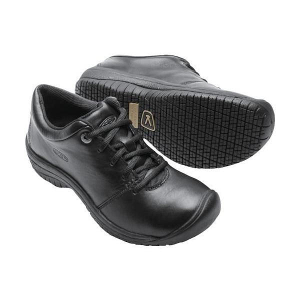 KEEN レディス 防滑 レザー コックシューズ ピーティーシー