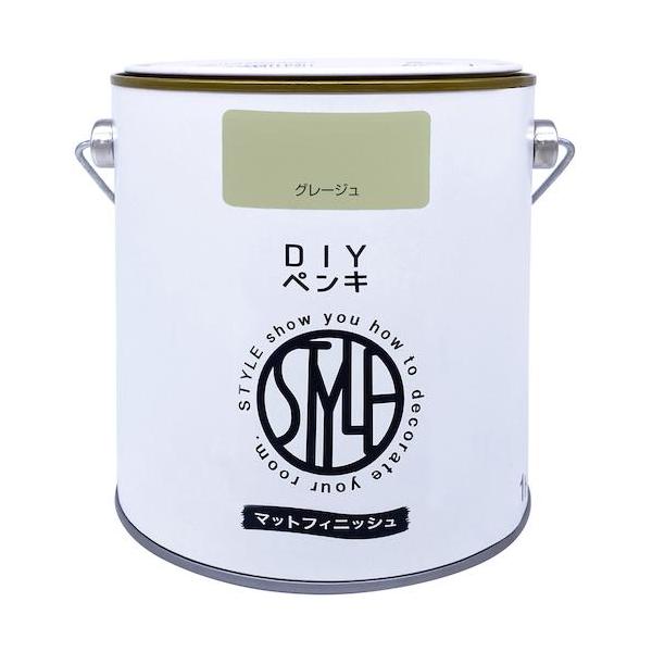 他サイト： ニッぺ DIYペンキ マットフィニッシュ グレージュ 1kg ( 4976124887345 )の商品画像