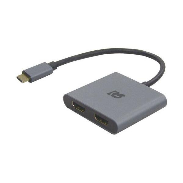 RATOC ( ラトックシステム )　ＵＳＢ　Ｔｙｐｅ−Ｃ　ｔｏ　デュアルＨＤＭＩディスプレイアダプター（ＰＤ対応） (RS-UCHD2-PD)