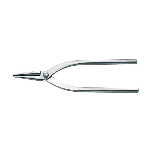 [特長]●線材を曲げることに適しています。鋭い角度での曲げが可能です。●くわえ部にギザがなく相手に傷をつけません。●錆を嫌う作業に最適です。[仕様]●全長(mm)：120●先端形状：両丸[材質／仕上]●本体：ステンレス(SUS410)