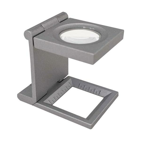 [特長]●持ち運びに便利なルーペです。[仕様]●倍率(倍)：7●レンズ寸法(mm)：φ19●幅(mm)：30●奥行(mm)：44●高さ(mm)：38●測定範囲(mm)：15●最小目盛(mm)：1●測定範囲：15mm●最小目盛：1mm[材質／...