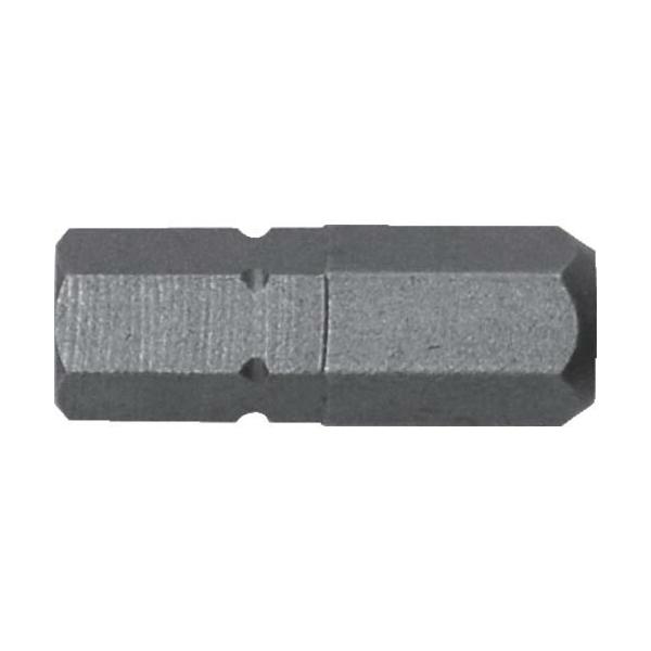 [特長]●狭いスペースでのネジ回しに便利です。●ビットの取り外し簡単溝付きビットです。[仕様]●対辺(mm)：6.0●全長(mm)：19●シャンク径(mm)：6.35●シャンク径：6.35mm[材質／仕上]●クロム・モリブデン・バナジウム鋼