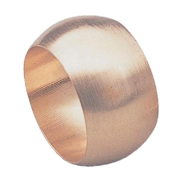 [特長][仕様]●適合銅管外径(mm)：6.35●適合銅管外径D(mm)：6.35●寸法(mm)d：9●L(mm)：6.5●使用流体：水・空気・油●流体温度(℃)：-50〜150℃●使用圧力：3.45MPa[材質／仕上]●黄銅(C3604)...