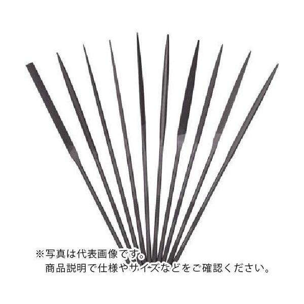 ツボサン 精密ヤスリ 10本組 三角 #3(#6より荒い)  ( SA01053T )