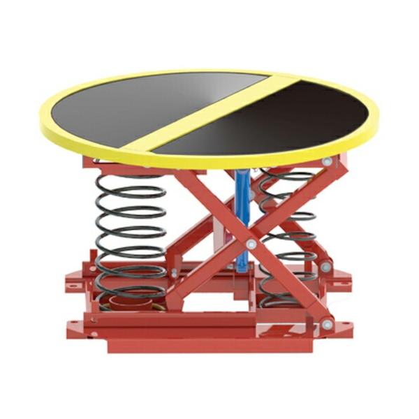 ダンディ ( 花岡車輛 ) スプリング式パレット回転台 パレットレベラー800kg 1108パイ ( PAL-360 800KG )  ( CCF12 )