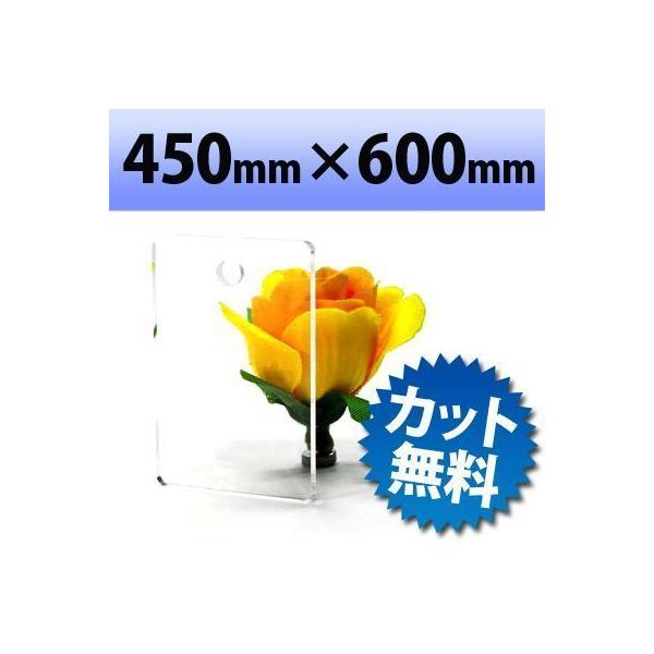 アクリル板 キャスト板 透明 450mm×600mm 厚み5mm