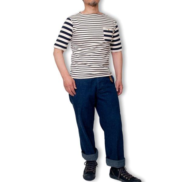 Out Let Tシャツ バスクシャツ メンズ ボーダーtシャツ メンズ ボートネックtシャツ 半袖tシャツ 細身 着丈短め Buyee Buyee Japanese Proxy Service Buy From Japan Bot Online