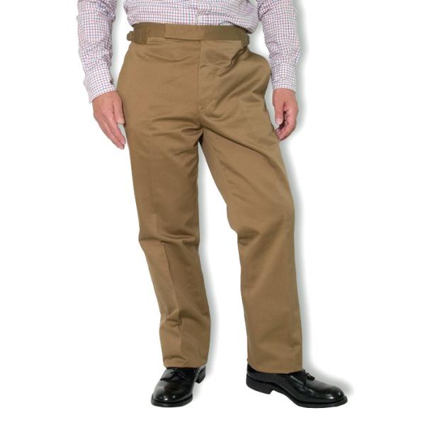 Out Let サイドアジャスターパンツ ベルトレススラックス コットンパンツ トラウザース ノータック メンズ チノクロス カーキ 32 33 Buyee Buyee 日本の通販商品 オークションの代理入札 代理購入