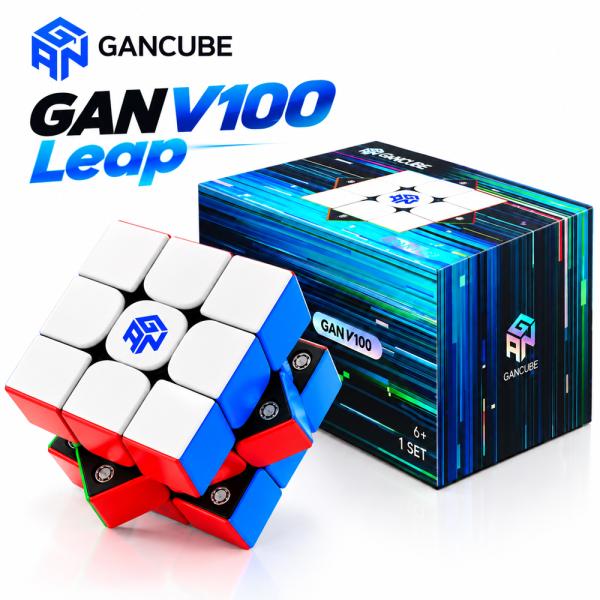 【3ヵ月保証付き】GANCUBE GAN V100 Leap Matte ガンキューブ 3×3 スピードキューブ 磁石 マグネット 競技用 パズル 立体キューブ マット加工 高速回転