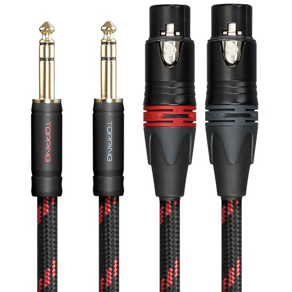 Topping TRS-XLRオス バランスケーブル 125cm 2本セット 楽天市場】Topping TRS-XLRオス バランスケーブル 125cm 2本