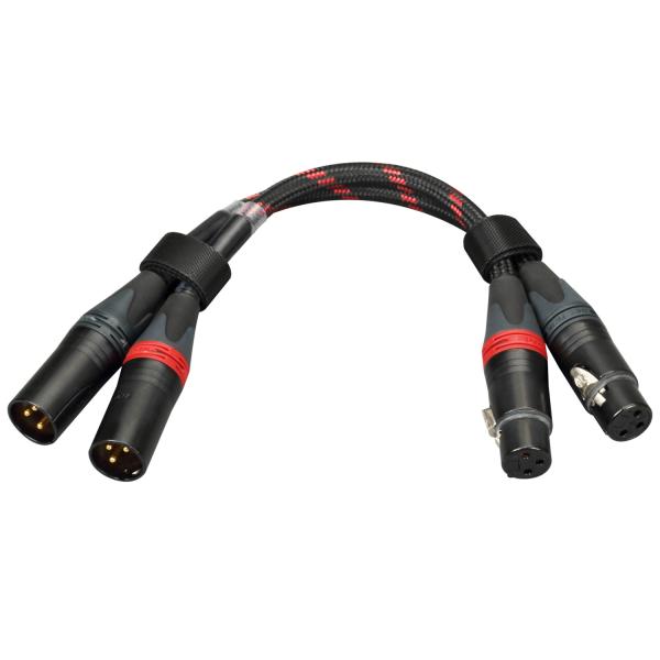 Topping XLR バランスケーブル 125cm 1.2m XLRオス - XLRメス 2本
