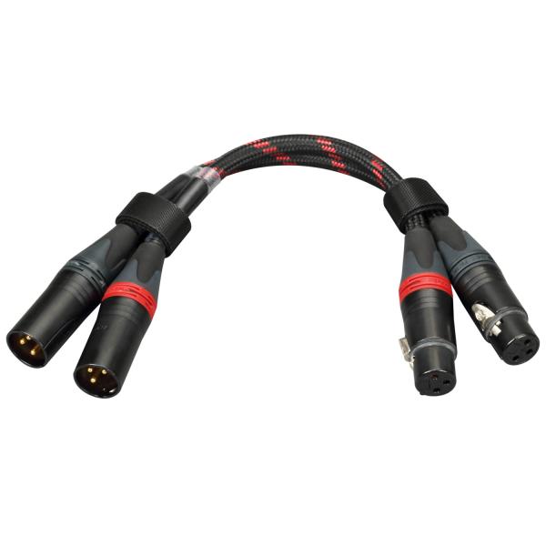 Topping XLR バランスケーブル 75cm XLRオス - XLRメス 2本