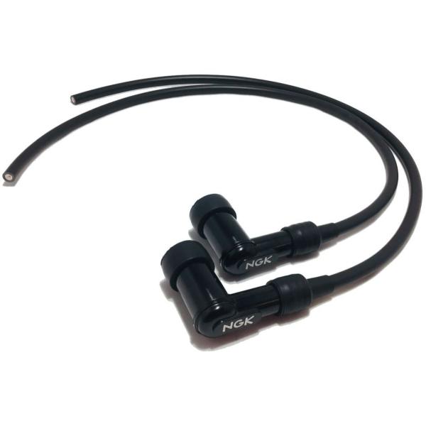 NGK プラグコード・プラグキャップ セット 黒 2本 650 W3 60cmx2