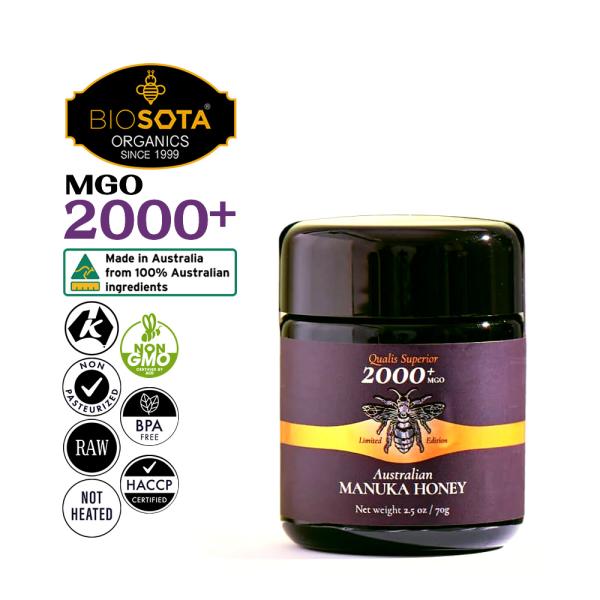 BIOSOTA マヌカハニー MGO2000+ 最上級グレード35+【70g】オーストラリア産 品質保証 250g