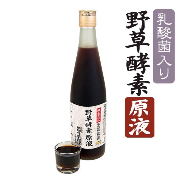 野草酵素 原液 3兆2千億個の乳酸菌入り 植物発酵エキス 酵素ドリンク 500ml