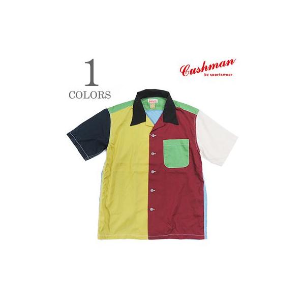 CUSHMAN クッシュマン 半袖|50s|オープンカラー|レーヨンボーリングシャツ『CRAZY RAYON BOWLING SHIRT』【アメカジ・ボウリング】25455 organweb_25455