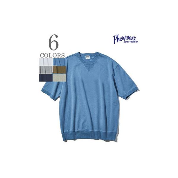 Pherrow's（フェローズ） 半袖 無地 両Vガゼット カットソー 両V針抜き