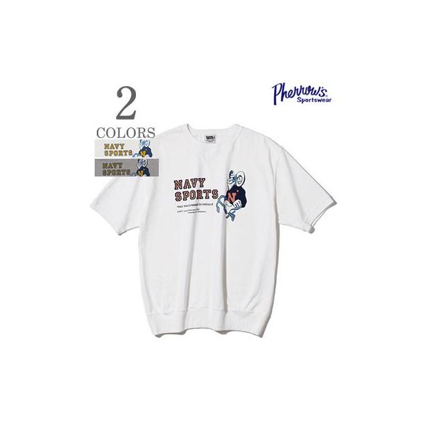 Pherrow's（フェローズ） 半袖 両Vガゼット カットソー 両V針抜きリブ