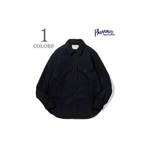 Pherrow's（フェローズ） ウールメルトン Chief Petty Officer シャツ