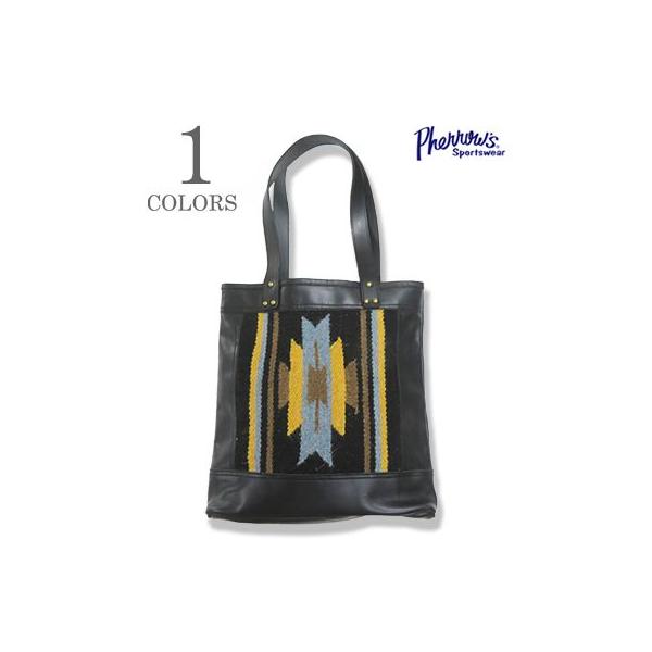 フェローズ 　インドラグ　バッファローレザー　トートバッグ PHERROW'S  India Rug Buffalo Leather Tote 26W-PIG1