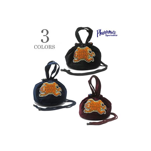 フェローズ キルティング 2WAY エフェクトバッグ 巾着 PHERROW'S  SOUVENIR EFFECT BAG Tibetan Tiger  26W-PSVB1