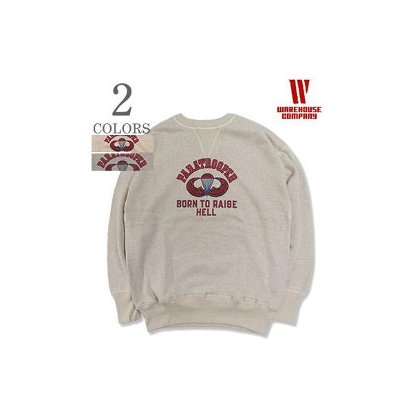 ウエアハウス 裏起毛 丸胴 セットインスリーブ スウェット WAREHOUSE PARATROOPER SET-IN SWEAT 401-PARATROOPER