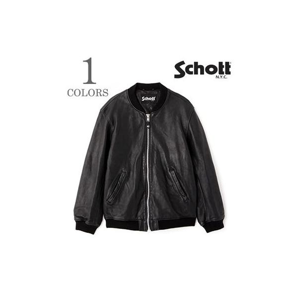 Schott N.Y.C（ショット） ベビーシープレザー MA-1 Type レザー
