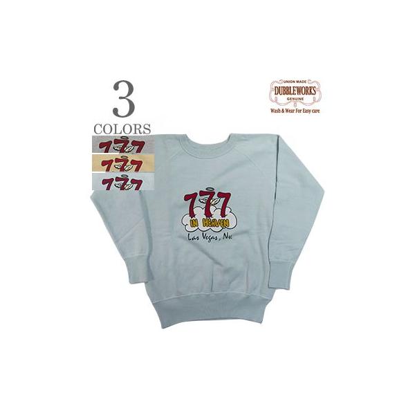 DUBBLEWORKS（ダブルワークス） 落ち綿 ラグラン クルーネック