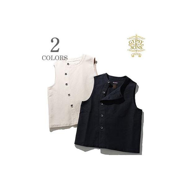 ジプシーアンドサンズ  サルファーダイ モーターサイクルベスト GYPSY＆SONS『SULFER/D MC waist coat』 GS2549912