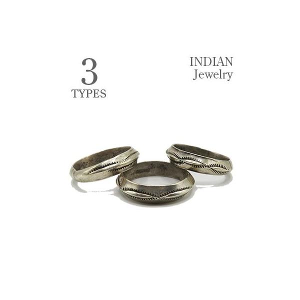 NAVAJO INDIAN JEWELRY ナバホ族 スタンプワーク シルバー リング