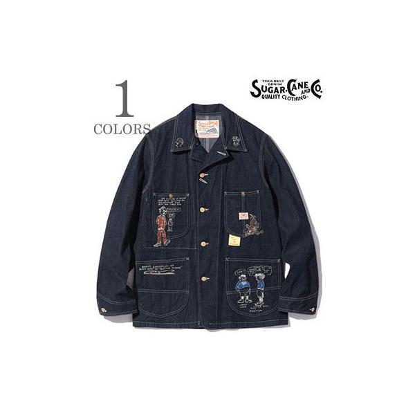 SUGAR CANE シュガーケーン カートゥーン デニムワークコート